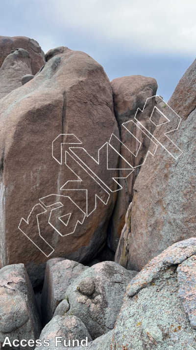 photo of Gold Wall from Inks Ranch Climbing