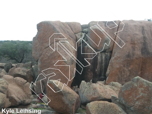 photo of The Porcupine, 5.7  at BALANCED ROCK from Inks Ranch Climbing