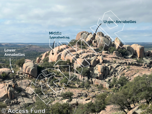 photo of Open Boulder Project 214, V0  at Lower Annabelles from Inks Ranch Climbing