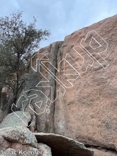 photo of Baby Crack, 5.8  at Lower Annabelles from Inks Ranch Climbing