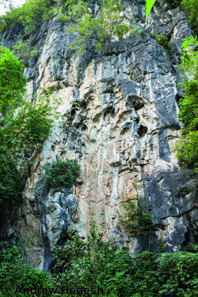 photo of Spider Wall 蜘蛛墙 from China: Yangshuo Rock 阳朔攀岩路书