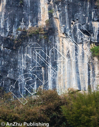 photo of Chocolate  巧克力 from China: Yangshuo Rock 阳朔攀岩路书