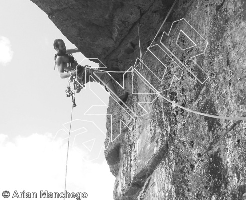 photo of Aéro Tango, 5.9+  at Aéro Tango from Québec: Lac Long