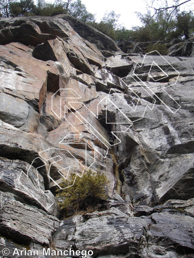 photo of Cerfconcis, 5.11b  at Atomic Limbo from Québec: Lac Long