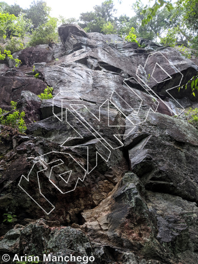 photo of SS Minnow, 5.10c  at Les Joyeux Naufragés from Québec: Lac Long