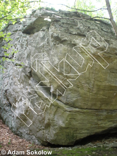photo of Proper Modulation Boulder from Moore's Wall