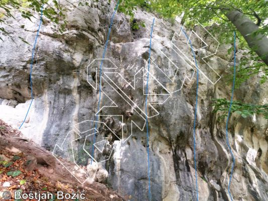 photo of Kača from Kotečnik Climbing