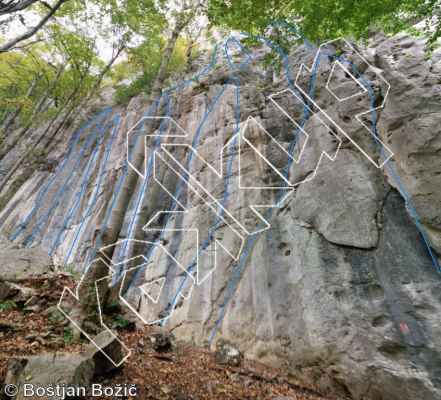 photo of Kača from Kotečnik Climbing