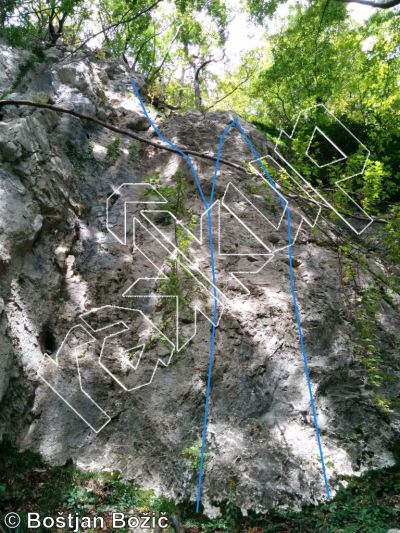 photo of NA #1, 5.11b  at Maska from Kotečnik Climbing