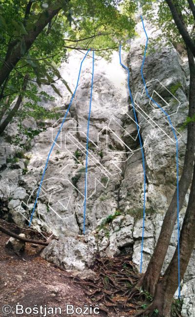 photo of Leva zajeda, 5.10b ★ at Nos from Kotečnik Climbing