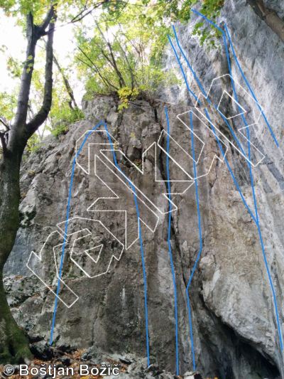 photo of Lok, 5.10b  at Oboki from Kotečnik Climbing
