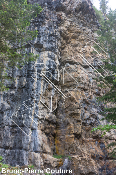 photo of Unknown, 5.12a/b ★★ at Old Bridge from Columbia Valley Rock Climbing