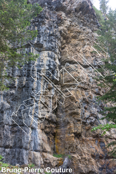 photo of Gone Surfing, 5.10-  at Old Bridge from Columbia Valley Rock Climbing