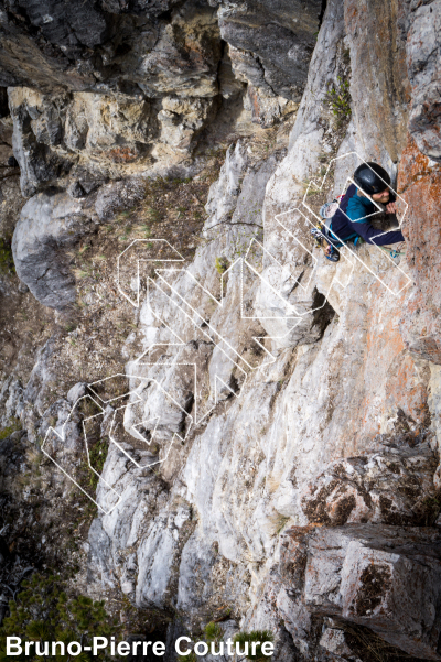 photo of Diamond Choss, 5.8  at Primal Instinct from Columbia Valley Rock Climbing