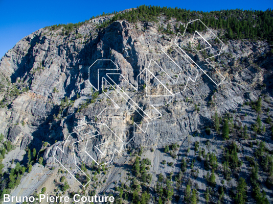 photo of Palliser Route,   at Main Wall from Columbia Valley Rock Climbing