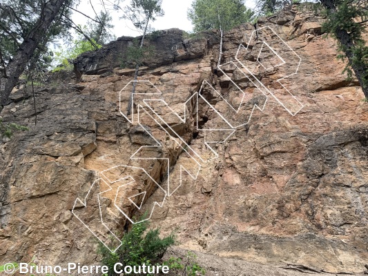 photo of Nathan's wall from Columbia Valley Rock Climbing