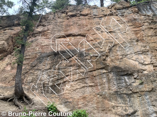 photo of Nathan's wall from Columbia Valley Rock Climbing