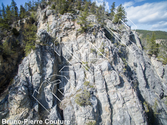 photo of Abandon ship, 5.9 ★★ at Primal Instinct from Columbia Valley Rock Climbing