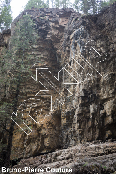 photo of Hot Potato, 5.10c ★ at Old Bridge from Columbia Valley Rock Climbing