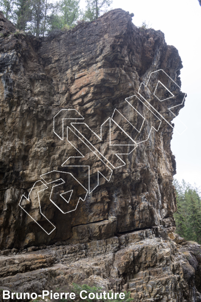 photo of Spill your guts, 5.11d/12a ★★★ at Old Bridge from Columbia Valley Rock Climbing