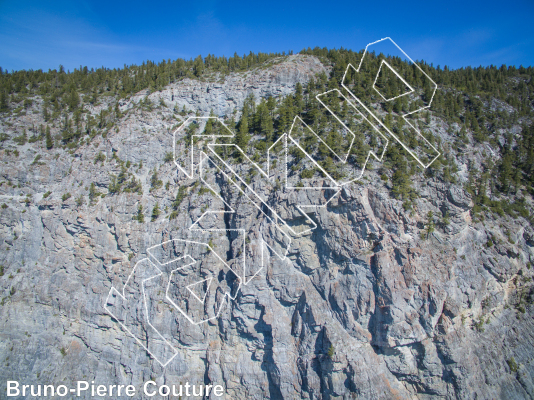 photo of Asimov Wall from Columbia Valley Rock Climbing