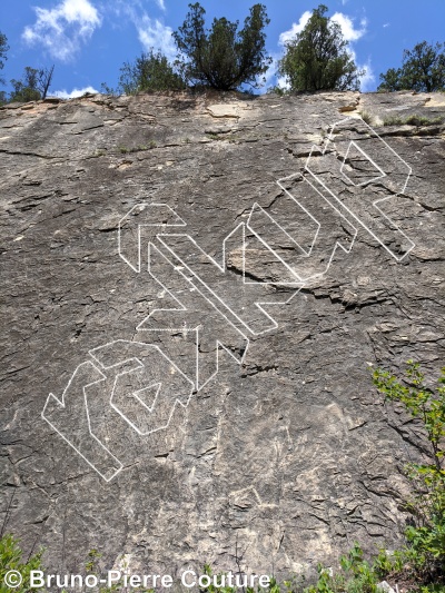 photo of Unnamed, 5.10-  at Black Slabs from Columbia Valley Rock Climbing