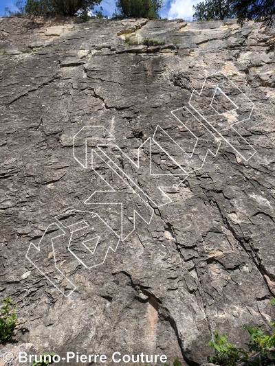 photo of Unnamed, 5.10+  at Black Slabs from Columbia Valley Rock Climbing