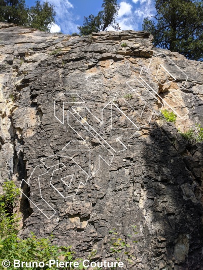 photo of Unnamed, 5.8  at Black Slabs from Columbia Valley Rock Climbing