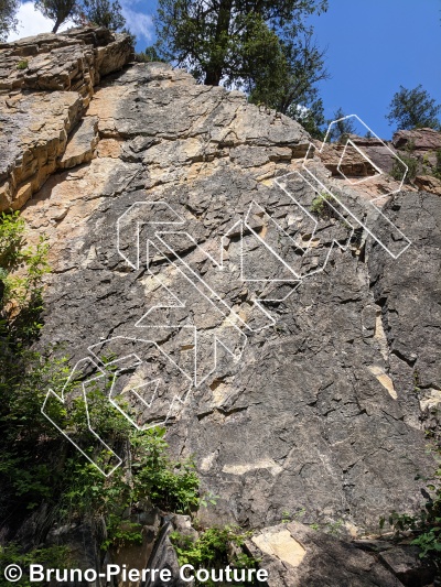 photo of Unnamed, 5.7  at Black Slabs from Columbia Valley Rock Climbing