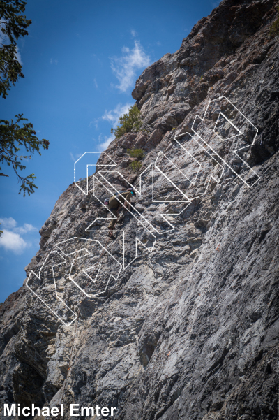 photo of Atomic Powered Gravity Boots, 5.11a ★★★ at Asimov Wall from Columbia Valley Rock Climbing