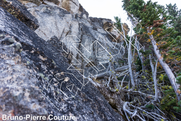 photo of Blackbeard, 5.10b ★★★ at Dr. Beautiful from Columbia Valley Rock Climbing