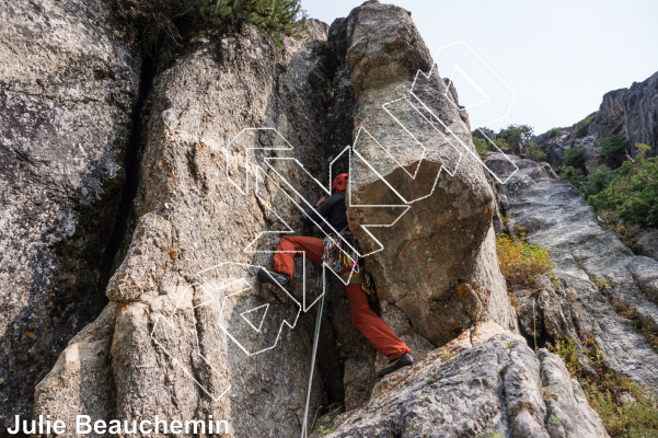 photo of Dr. Everything, 5.10c ★★★ at Doctor Creek Cabin from Columbia Valley Rock Climbing