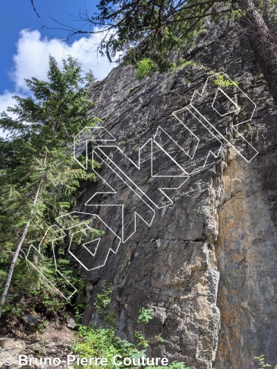 photo of Hueco wall from Columbia Valley Rock Climbing