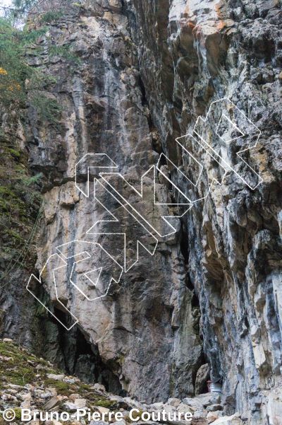 photo of Jinx, 5.12a ★★★ at Old Bridge from Columbia Valley Rock Climbing