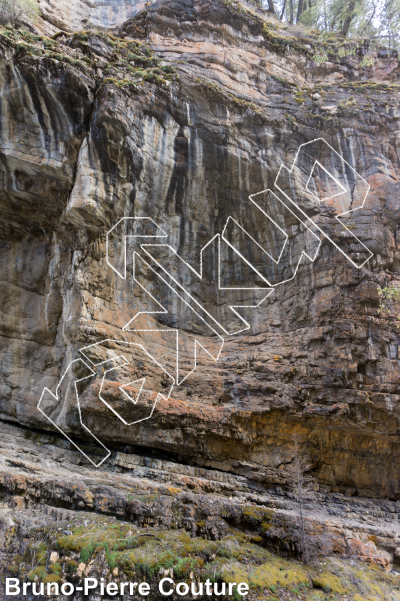 photo of Stab me under a million stars, 5.11+  at Old Bridge from Columbia Valley Rock Climbing