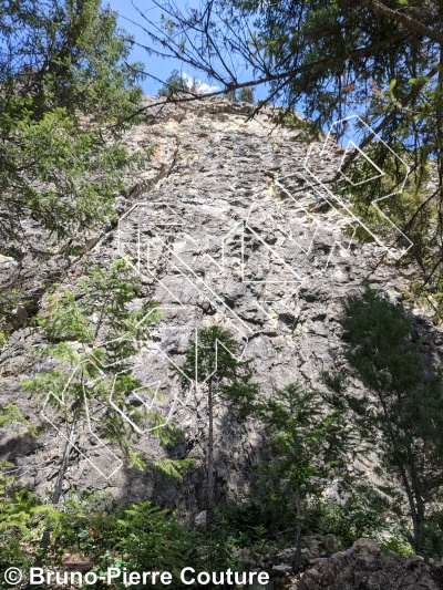 photo of Hueco wall from Columbia Valley Rock Climbing