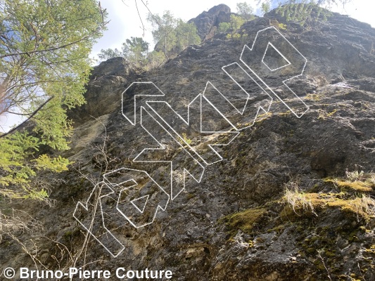 photo of Promenade printanière, 5.9  at Watershed  from Columbia Valley Rock Climbing