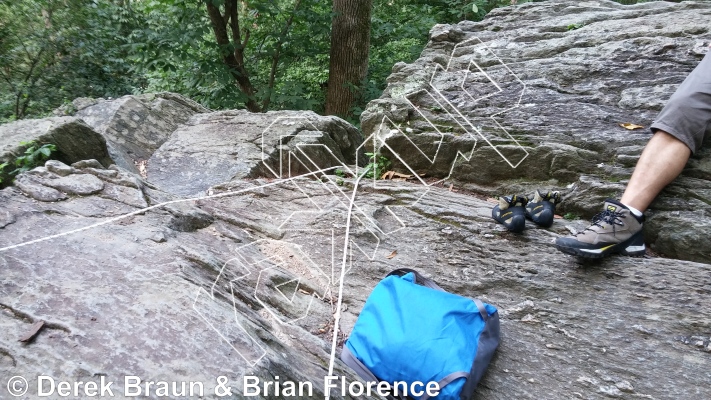 photo of Beginner's Crack, 5.6 ★★★★★ at Beginner's Area from Carderock