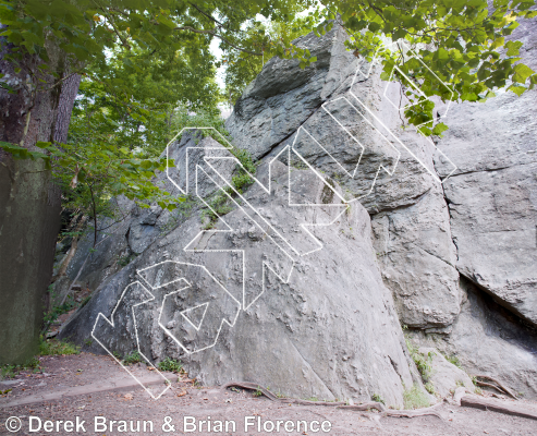 photo of Green Bucket, 5.10b ★★★ at Desperation Area from Carderock
