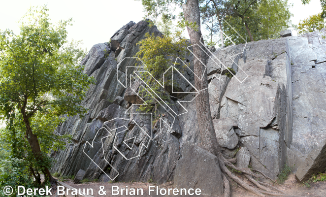 photo of Wish Come True, 5.11d  at Cripple's Crack Area from Carderock