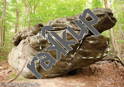 photo of Copperhead, V3 ★★★ at Contact Boulder from Grayson Highlands Bouldering