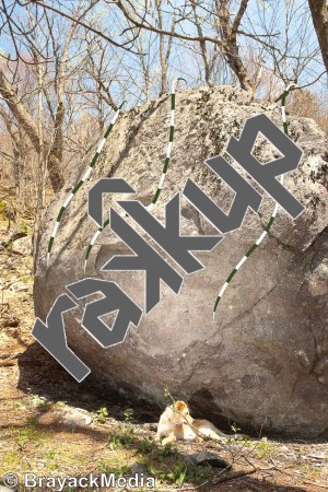 photo of Trail’s End Boulder from Grayson Highlands Bouldering