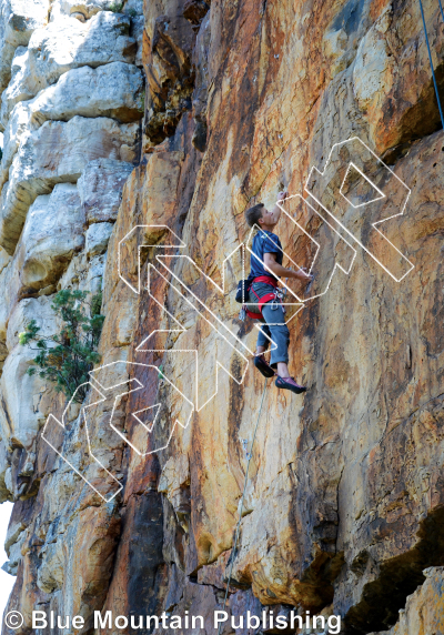 photo of No Man’s Land, 5.12a ★★★★ at Silvermine Main Crag from Cape Peninsula