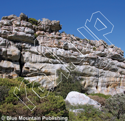 photo of Talamasca, 5.12b ★★★ at Top Tier: Dockside from Cape Peninsula