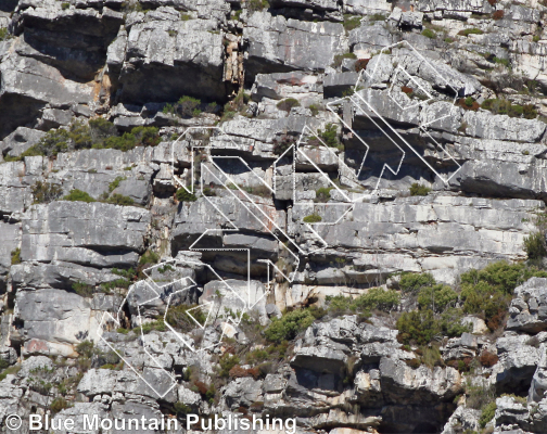 photo of When You Were Young (left finish), 5.11d ★★★ at Killer Wall And Middle Buttress from Cape Peninsula
