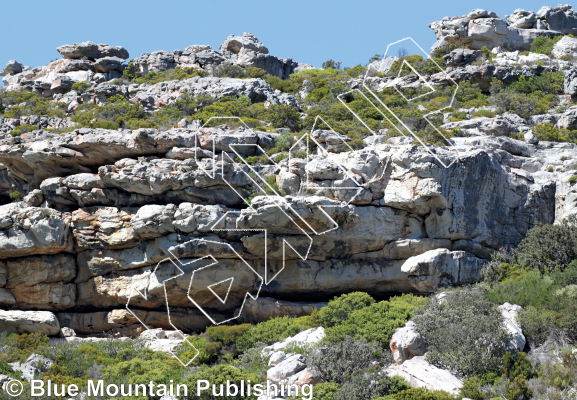 photo of Cling Thing, 5.11d ★★★★ at Top Tier: Neptune’s Cove from Cape Peninsula