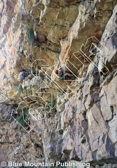 photo of Poisson Flambé, 5.12a ★★★ at The Hole (Main Crag) from Cape Peninsula