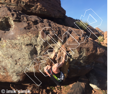 photo of PROJECT Upper or over from Morocco: Oukaimeden Bouldering