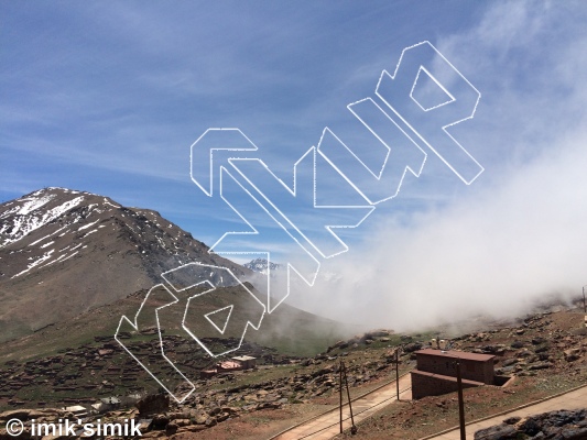 photo of Mostaphas Chalet ,   at Chalet Mostapha imik'simik  from Morocco: Oukaimeden Bouldering