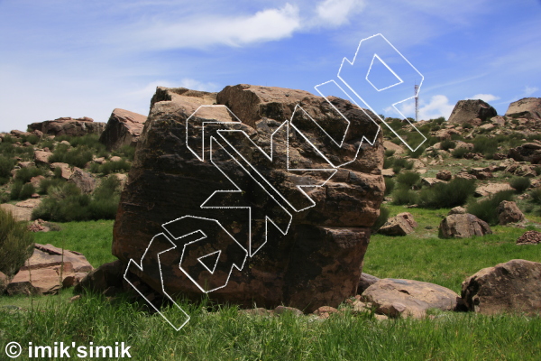 photo of Kings arms from Oukaimeden Bouldering Morocco